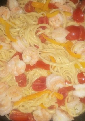 A picture of Shrimp Scampi Linguine.