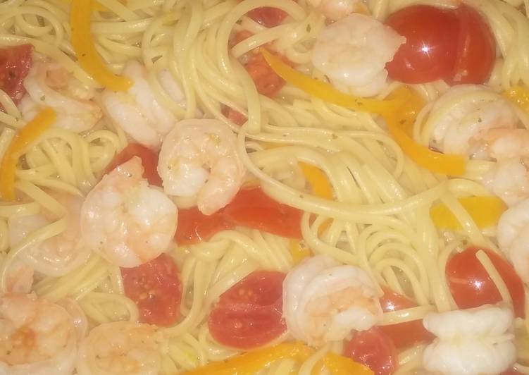 Easiest Way to Make Yummy Shrimp Scampi Linguine