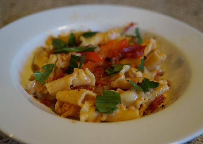 Simple Way to Make Quick Baked Sausage &amp; Pepper Supper