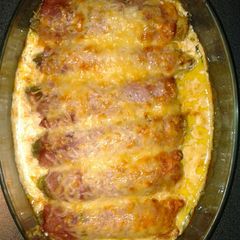 A picture of O'gratin chicory and ham.