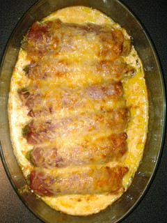 A picture of O'gratin chicory and ham.
