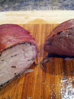 A picture of Prosciutto Wrapped Pork Tenderloin.