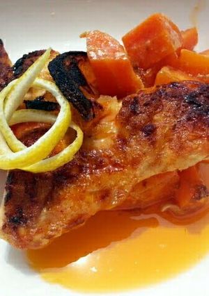 A picture of Spicy Buttered Chicken And Carrot.