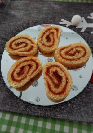 Barack dzsemmes piskótatekercs. # gluténmentes recept fotója