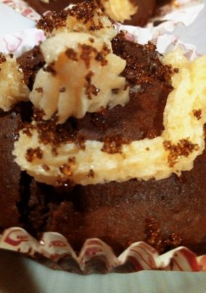 Una foto de Cupcakes caseros de chocolate