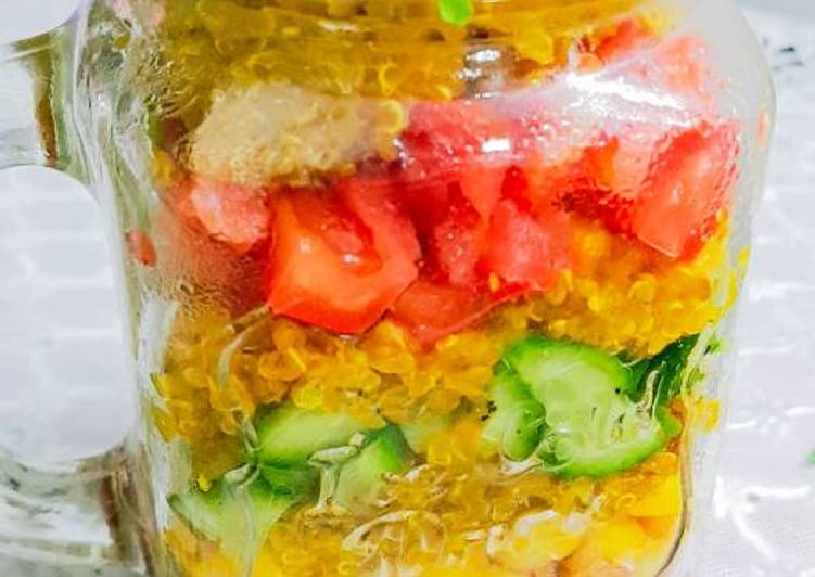 Step-by-Step Guide to Prepare Super Quick Homemade Quinoa layered salad