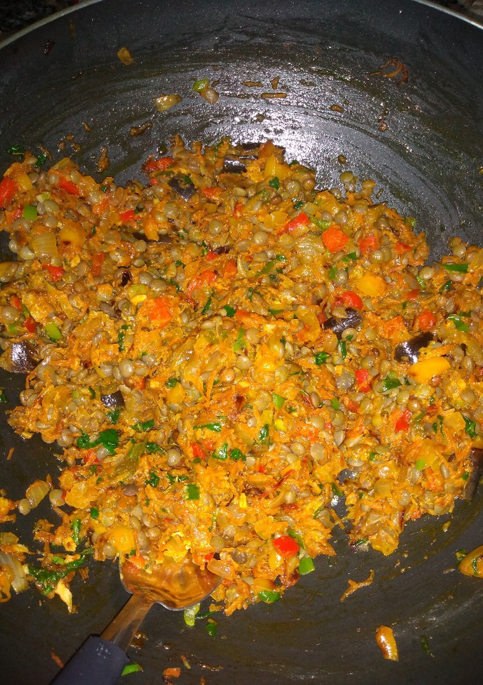 Una foto de Relleno para empanadas de lentejas (VEGAN)