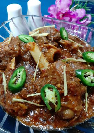 A picture of Mutton Karahi.