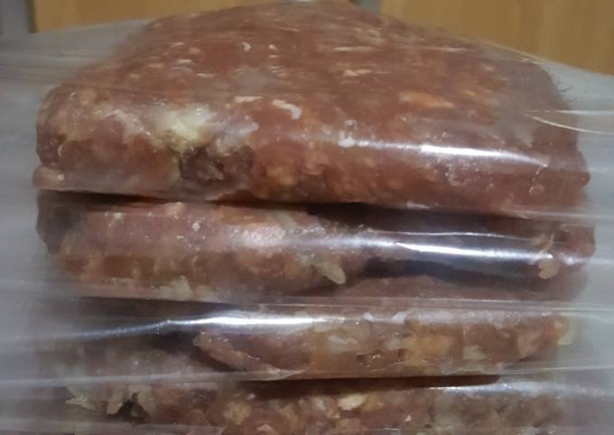 Resep Patty burger/ daging kebab homemade, Lezat