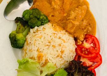 Update, Making Recipe Chicken creamy soup with rice Delicious Perfect