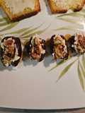 Goat cheese stuffed dates