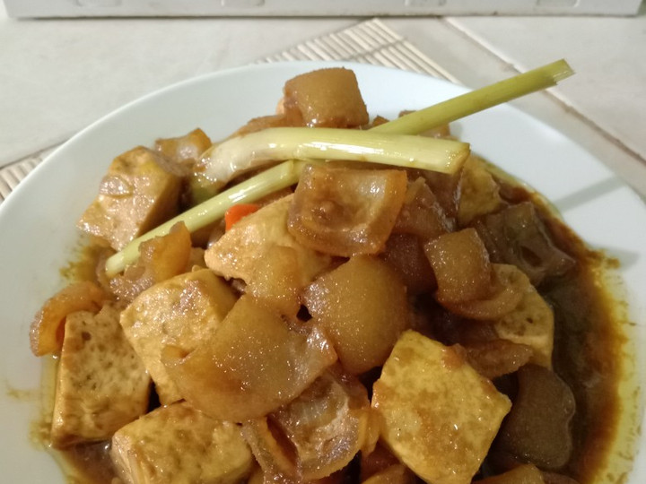 Resep 12. Tumis kikil tahu kecap (oseng kikil tahu kecap) Istimewa