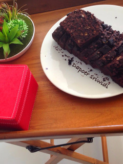 Foto resep Triple chocolate banana cake