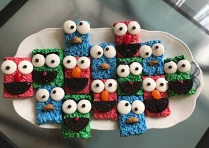 Steps to Make Gordon Ramsay Sesame street rice krispies