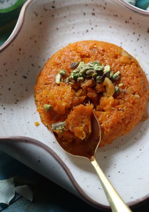A picture of Gajar Halwa.
