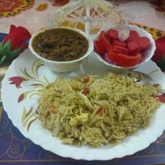 A picture of #peas special #veggie pulav.