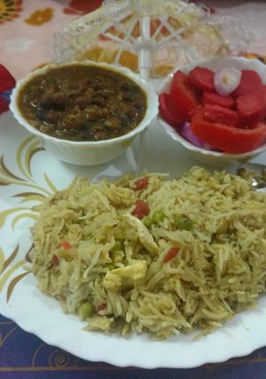 A picture of #peas special #veggie pulav.