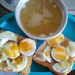 Una foto de Rico desayuno..