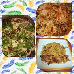 A picture of Layered Fish Biryani.