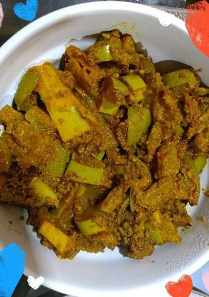 A picture of Instant raw mango Achar.