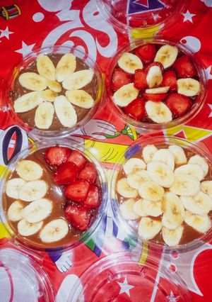 صورة لوصفة ترايفل كنافه بالنوتيلا وصوص الكراميل 😋❤️