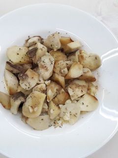 蒜香奶油杏鮑菇-中華二店氣炸鍋 的食譜成品照片
