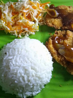 Foto resep Chicken katsu sauce BBQ with japaneses salad