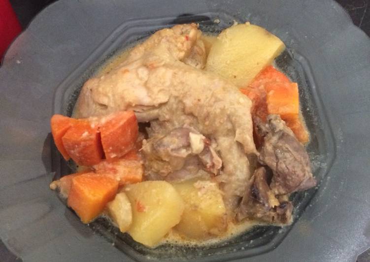Resep Opor ayam,kentang dan wortel Anti Gagal