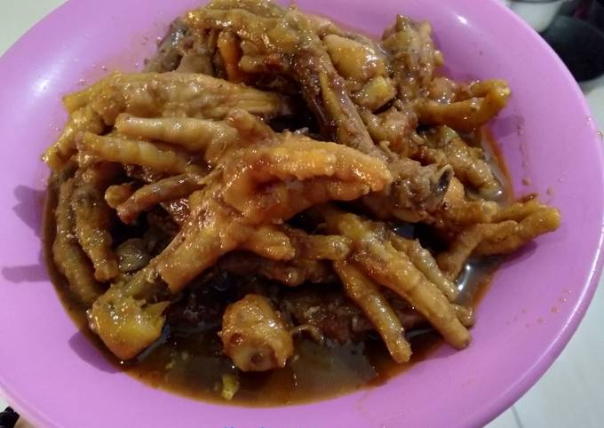 Resep Ceker Bumbu Kecap Oleh Dhe Listiya Cookpad