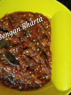 A picture of Baingan ka bharta my style.