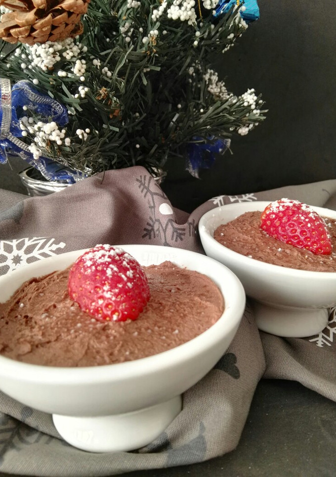 Una foto de Puding vegano de chocolate