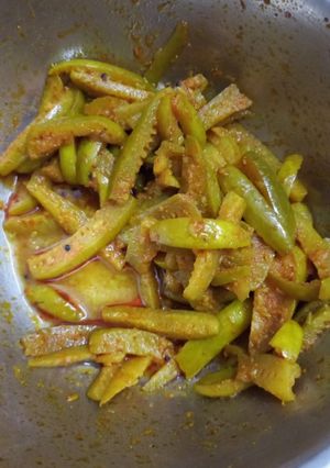A picture of Ivy gourd sabji.