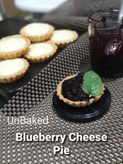 Foto resep Unbaked Blueberry Cheese Pie