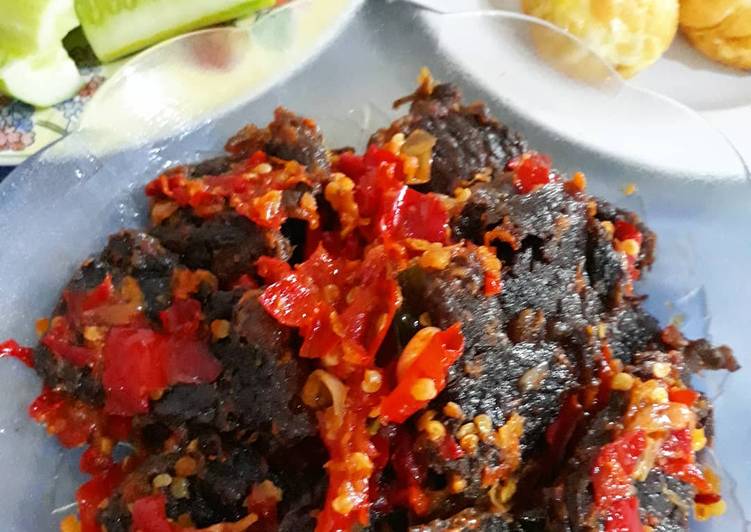 Dendeng balado / dendeng batokok