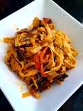 Tagliatelli de trufa con setas deshidratadas