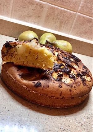 Foto di Torta soffice Pere, Cioccolato & Rum🥧🍫🥃🍐