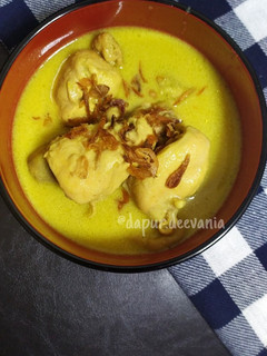 Foto resep Creamy chicken opor (opor ayam) with fiber creme