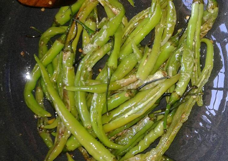 Easiest Way to Make Fried Green Chillies
