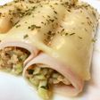 Canelones de soja texturizada y calabacín