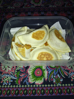Una foto de Empanadas veganas de soja texturizada 🥟🥟 :)