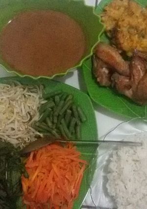 Foto resep PECEL Sayur dgn bumbu kacang