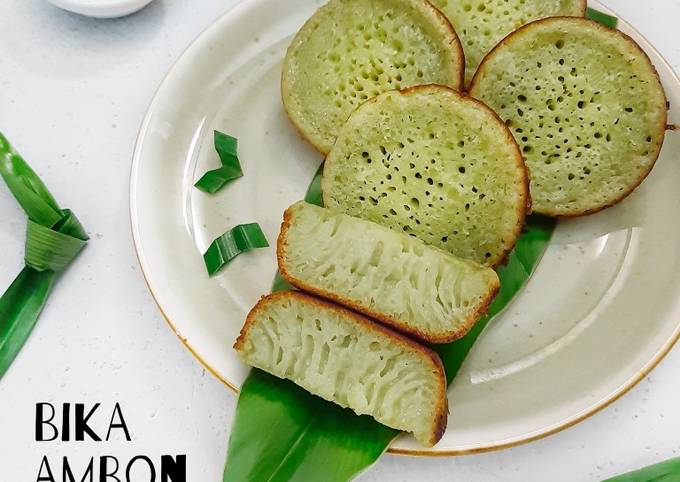 How to Make Delicious Bika Ambon Matcha Mini