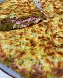 Focaccia di zucchine in padella