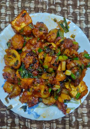 A picture of Paneer 65.