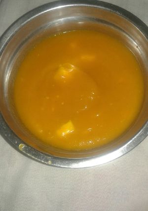 Una foto de Crema de auyama y zanahoria