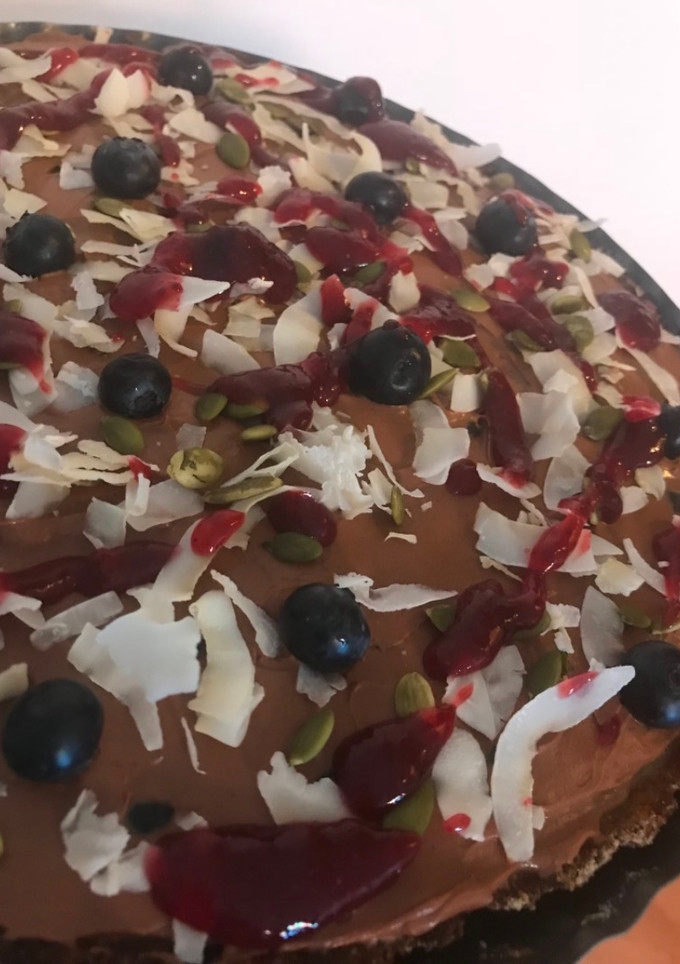 Una foto de Tartaleta de arándanos fit y saludable