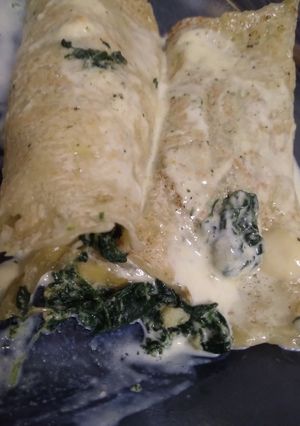 Una foto de Canelones de espinaca 🤗🤗🙊