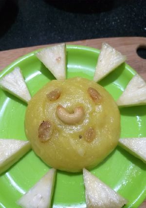 A picture of Pineapple Kesari Bath.