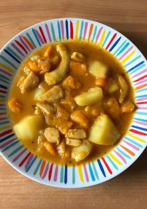 Una foto de Patatas con Potón y Calabaza
