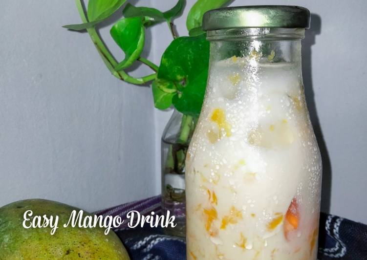 Cara Menyiapkan Easy Mango Drink, Enak Banget